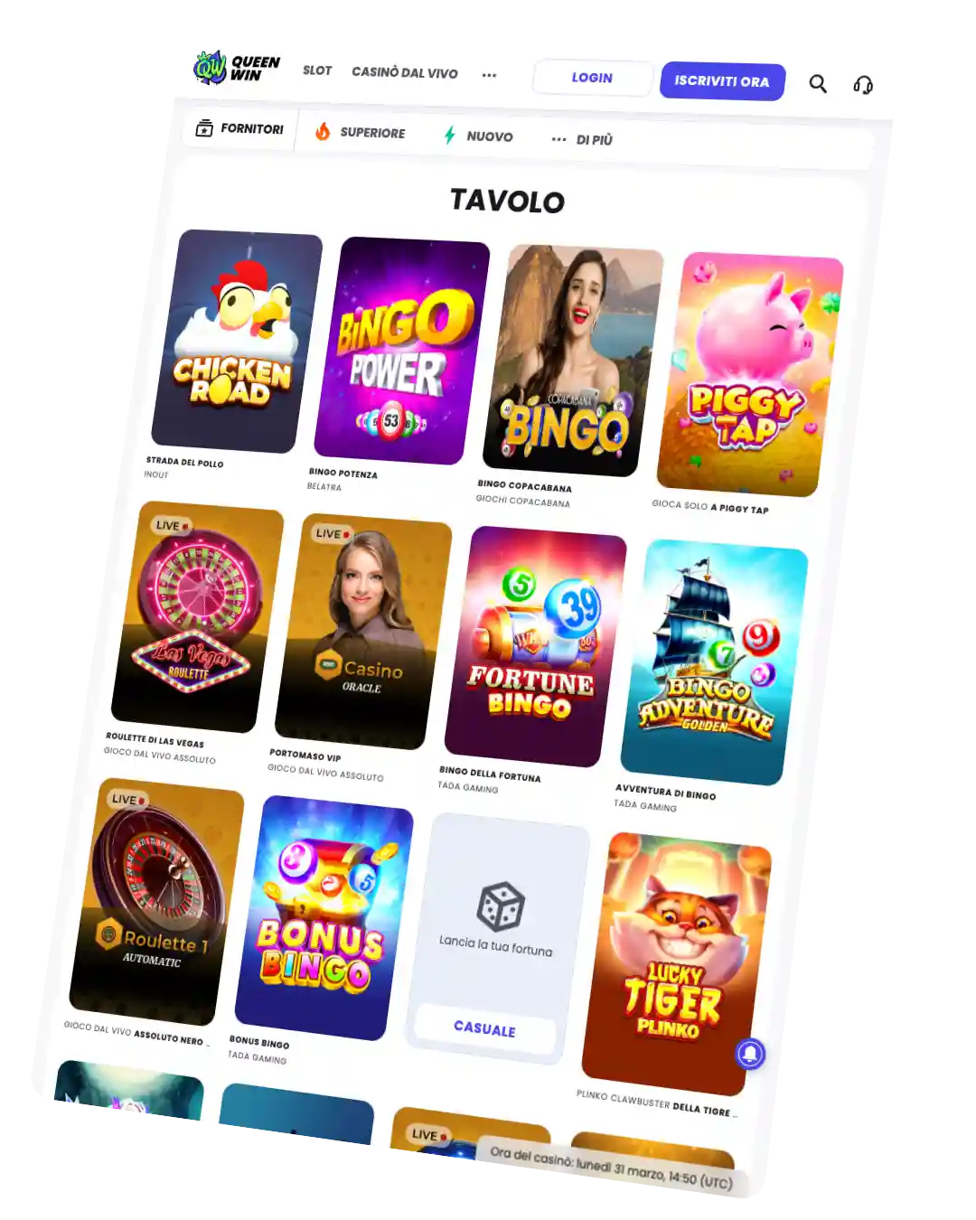 Casino Queen Win Giochi da Tavolo